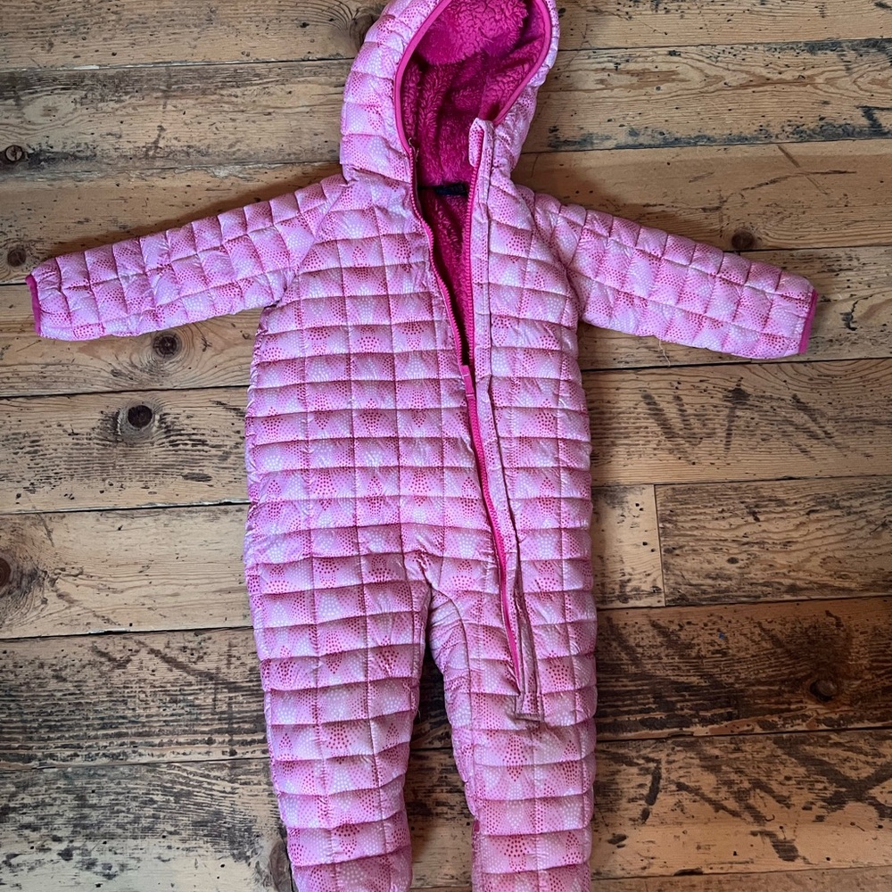 Snozu Fuchsia Fleece Baby Snowsuit